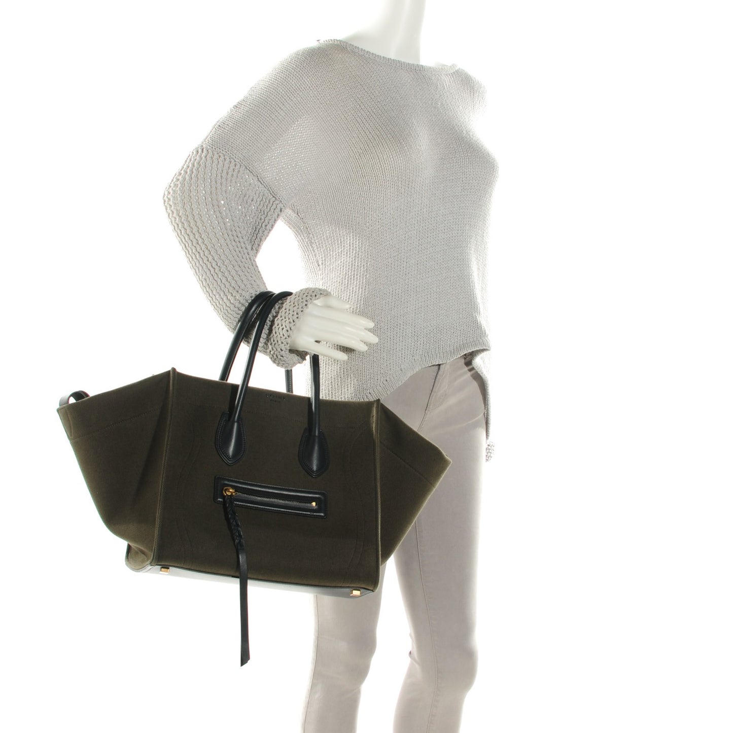 Cotton Canvas Medium Phantom Luggage Olive