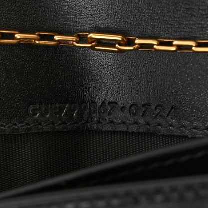Saint Laurent Box Calfskin Voltaire Wallet On Chain Black 7 of 9