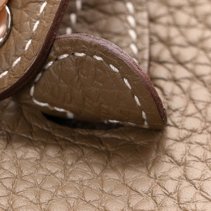 Hermes Taurillon Clemence Evelyne TPM Etoupe Bleu Indigo 7 of 11