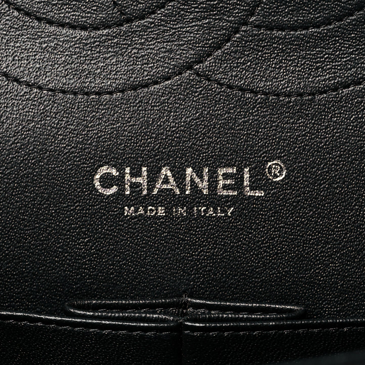 Lambskin Chevron Quilted Jumbo Double Flap So Black