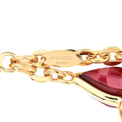 Louis Vuitton Metal Resin Mosaique Bag Charm Rouge Fauviste 5 of 6