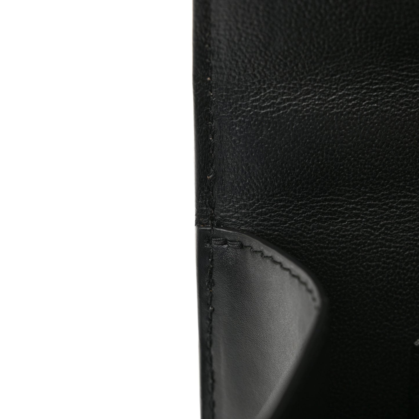 Box Calfskin Monochrome XS Sharp Top Handle Bag Black