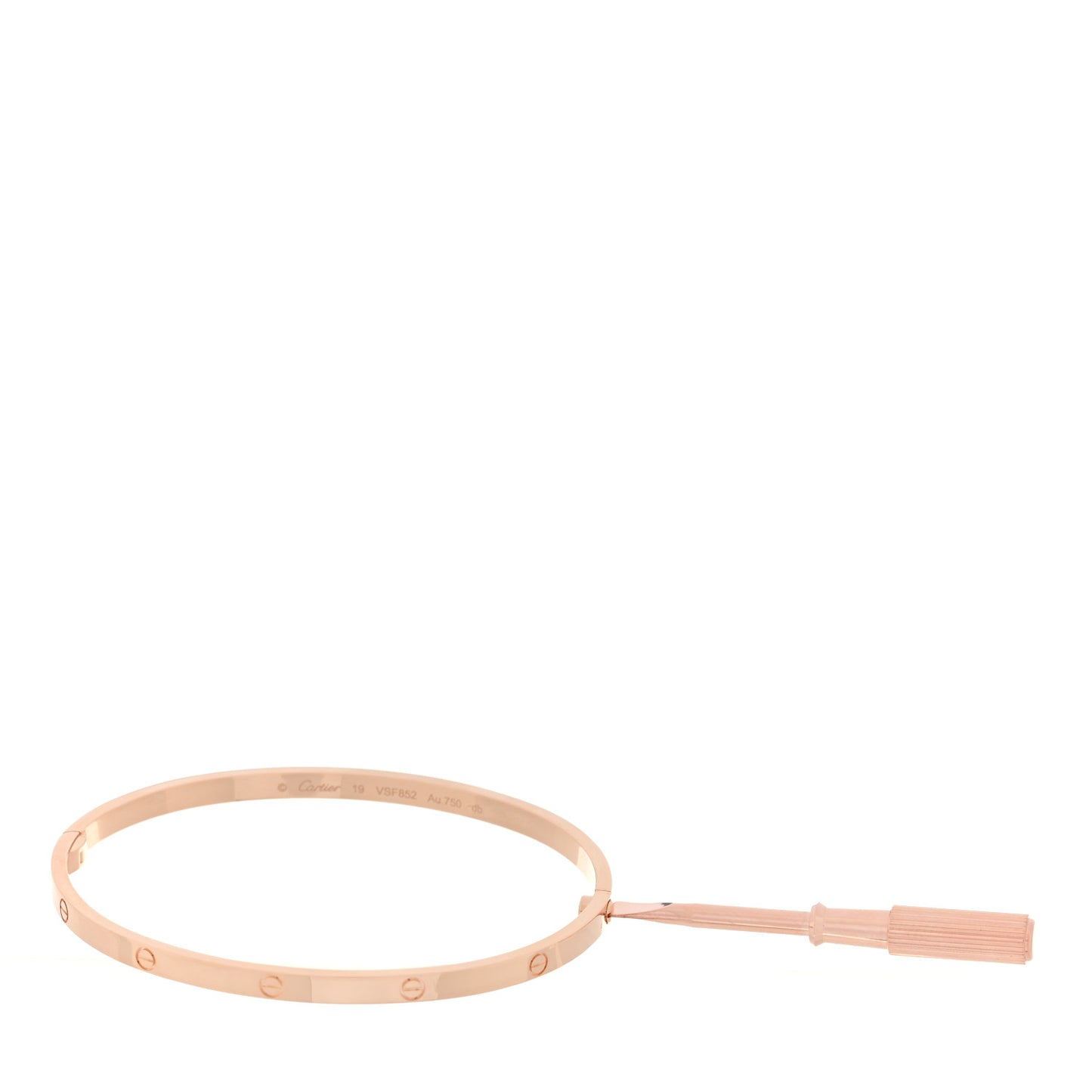 18K Pink Gold Small LOVE Bracelet 19