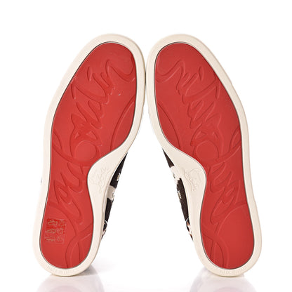 Christian Louboutin Calf Hair Animal Print Womens Rantus Orlato Flat Sneakers 37.5 Multicolor 5 of 9