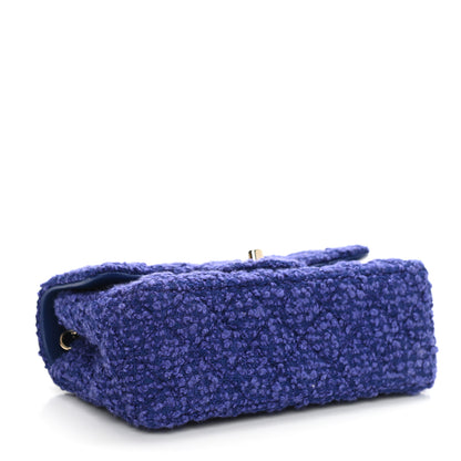 Chanel Tweed Quilted Mini Rectangular Flap Blue 4 of 10