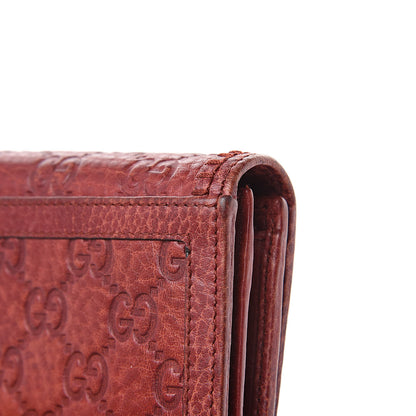Gucci Guccissima Horsebit Continental Wallet Red 11 of 12
