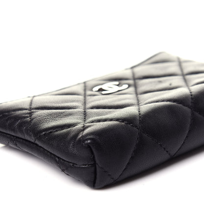 Chanel Lambskin Quilted Key Holder Case Black 8 of 11