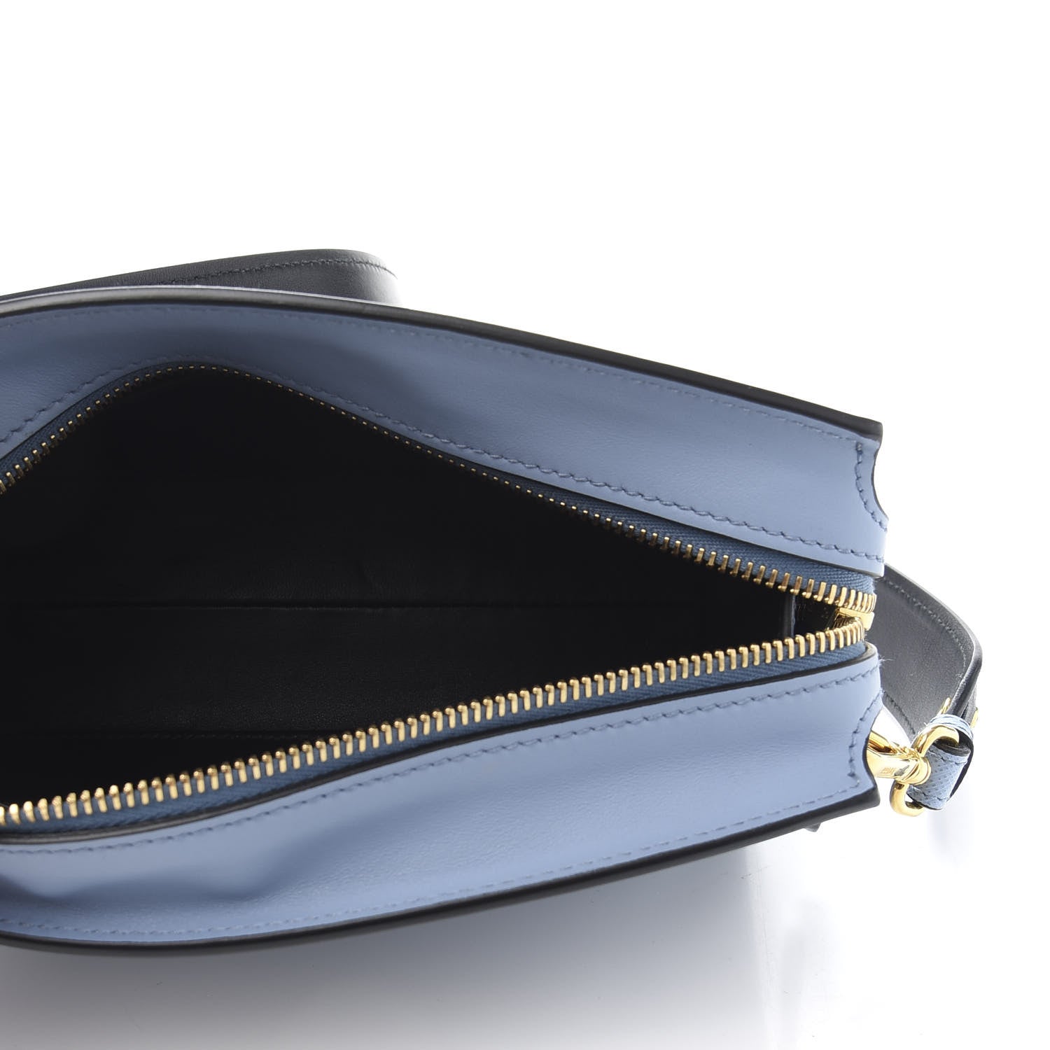 Prada Saffiano City Calfskin Esplanade Crossbody Bag Astrale Black 5 of 9