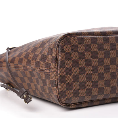 Louis Vuitton Damier Ebene Neo Neverfull MM Rose Ballerine 9 of 11