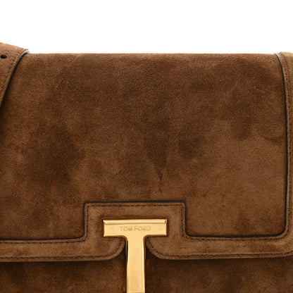 Tom Ford Suede Small Wallis Flap Bag Whisky 7 of 12
