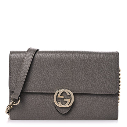 Gucci Dollar Calfskin Interlocking G Chain Wallet Loess 1 of 11