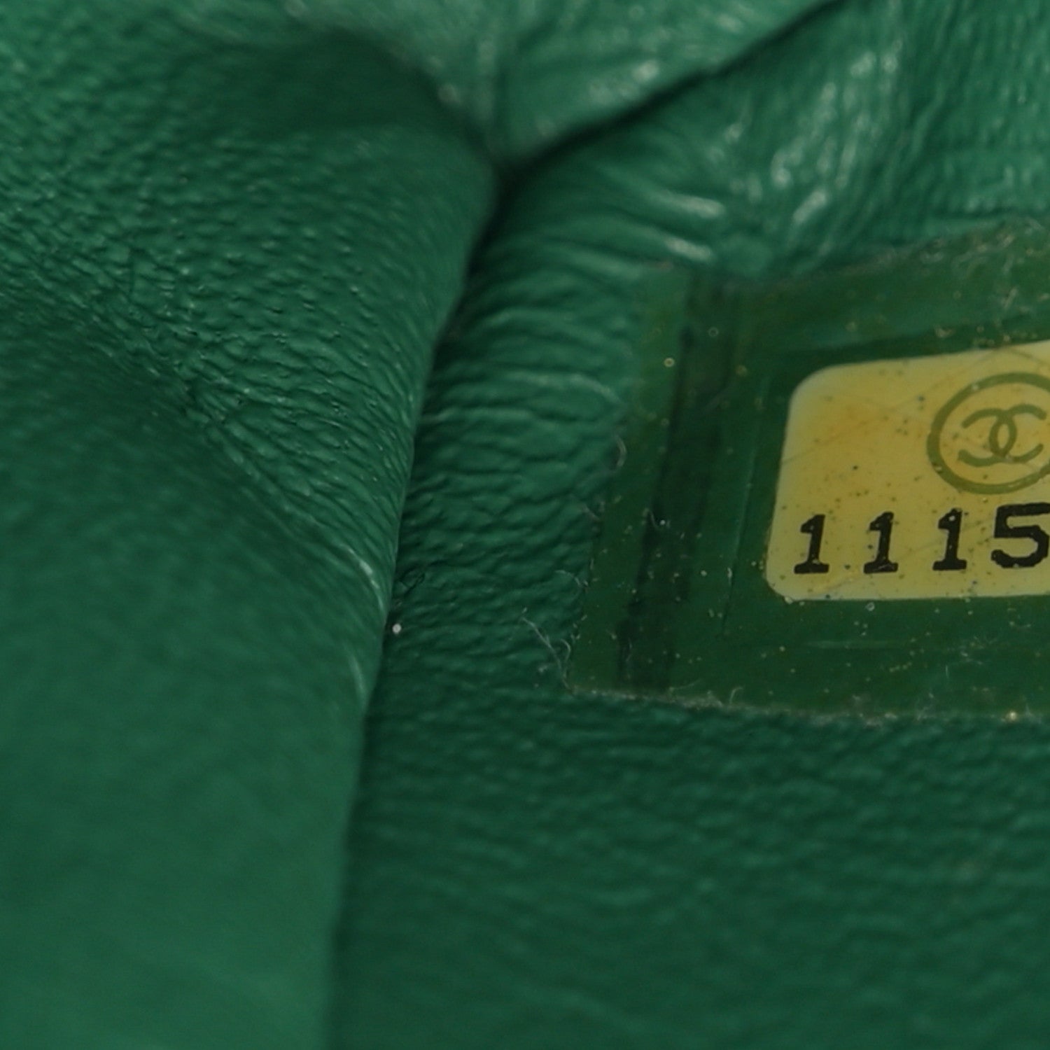 Chanel Lambskin Perforated East West Flap Green 7 of 10