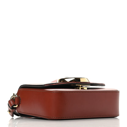 Chloe Shiny Calfskin Suede Mini C Bag Sepia Brown 4 of 9