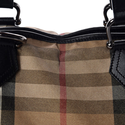 Burberry Shimmer House Check Tote Black 12 of 13