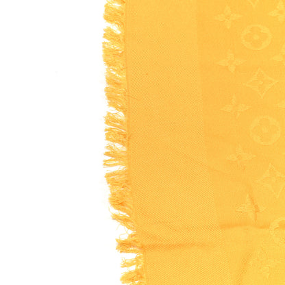 Louis Vuitton Wool Silk Monogram Shawl Safran 5 of 9