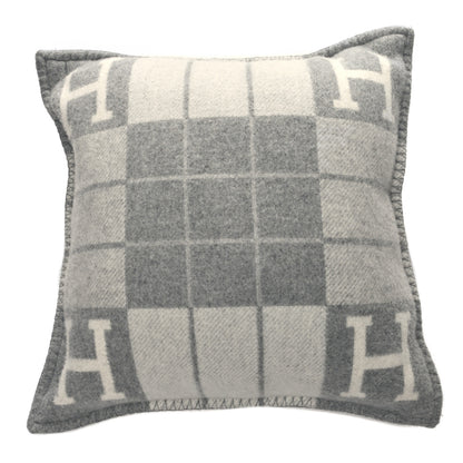 Hermes Wool Cashmere Avalon III Pillow PM Ecru Gris Clair 2 of 3
