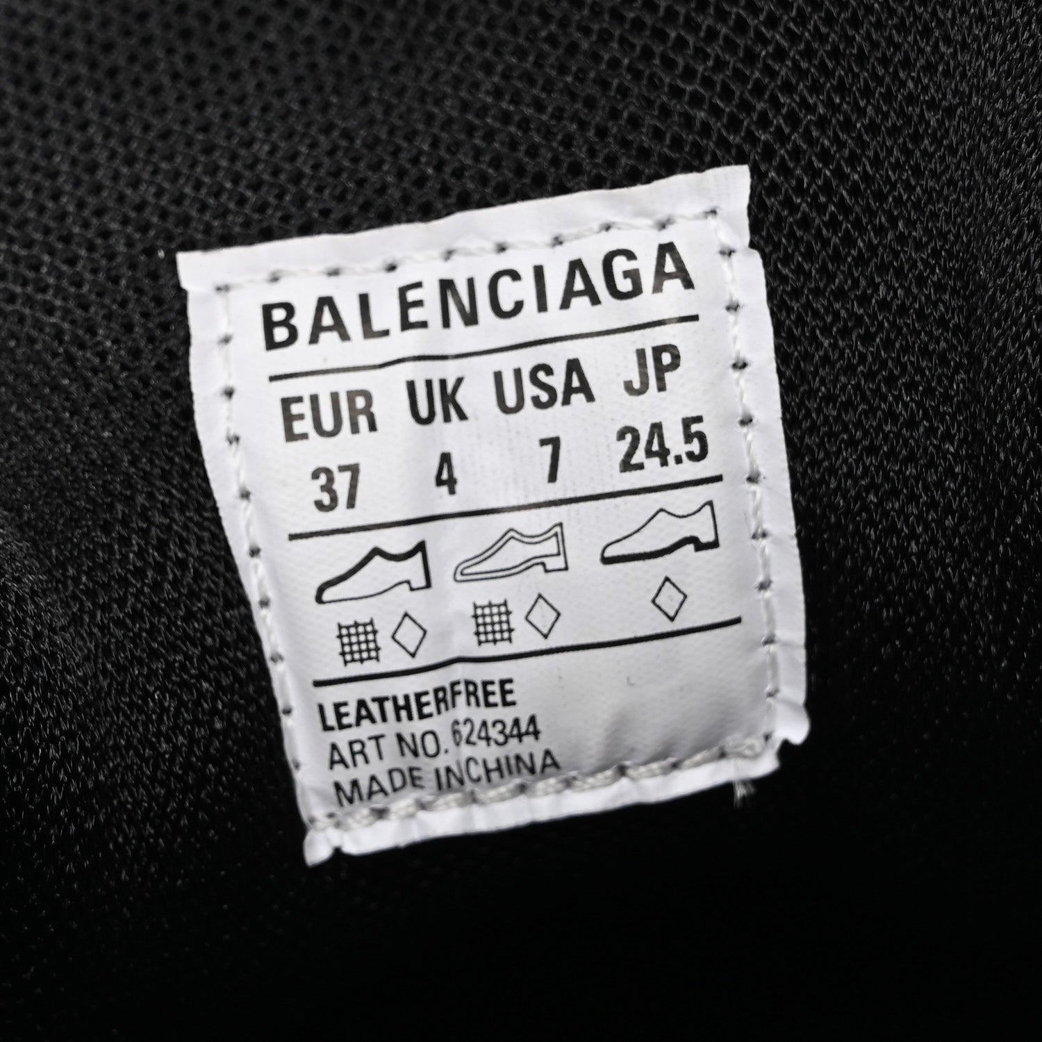 Balenciaga Mesh Rubber Monocolor Womens Drive Sneakers 37 Black 9 of 10