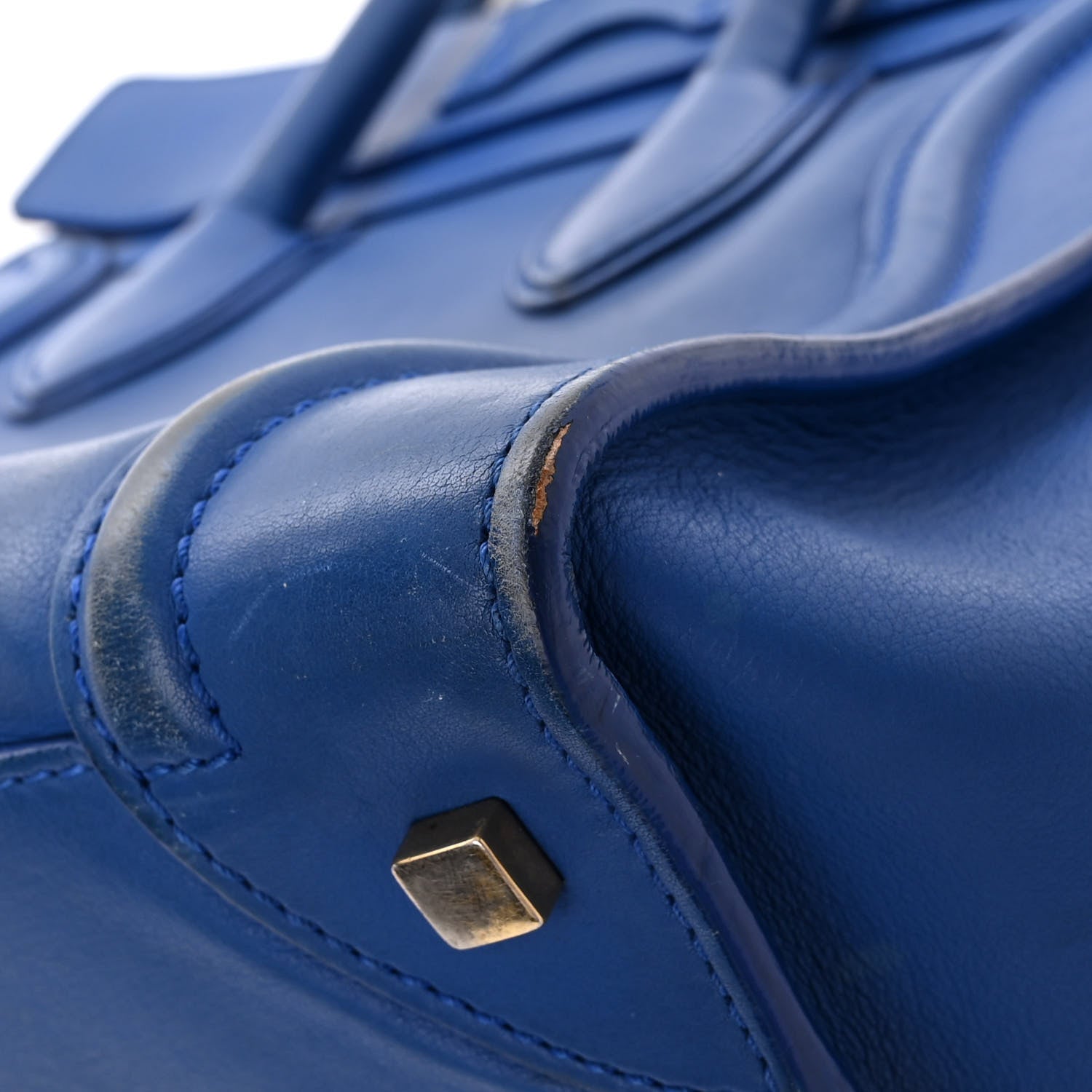 Celine Smooth Calfskin Mini Luggage Royal Blue 15 of 16
