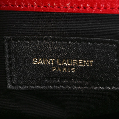 Saint Laurent Calfskin Small Manhattan Shopper Tote Red 6 of 8