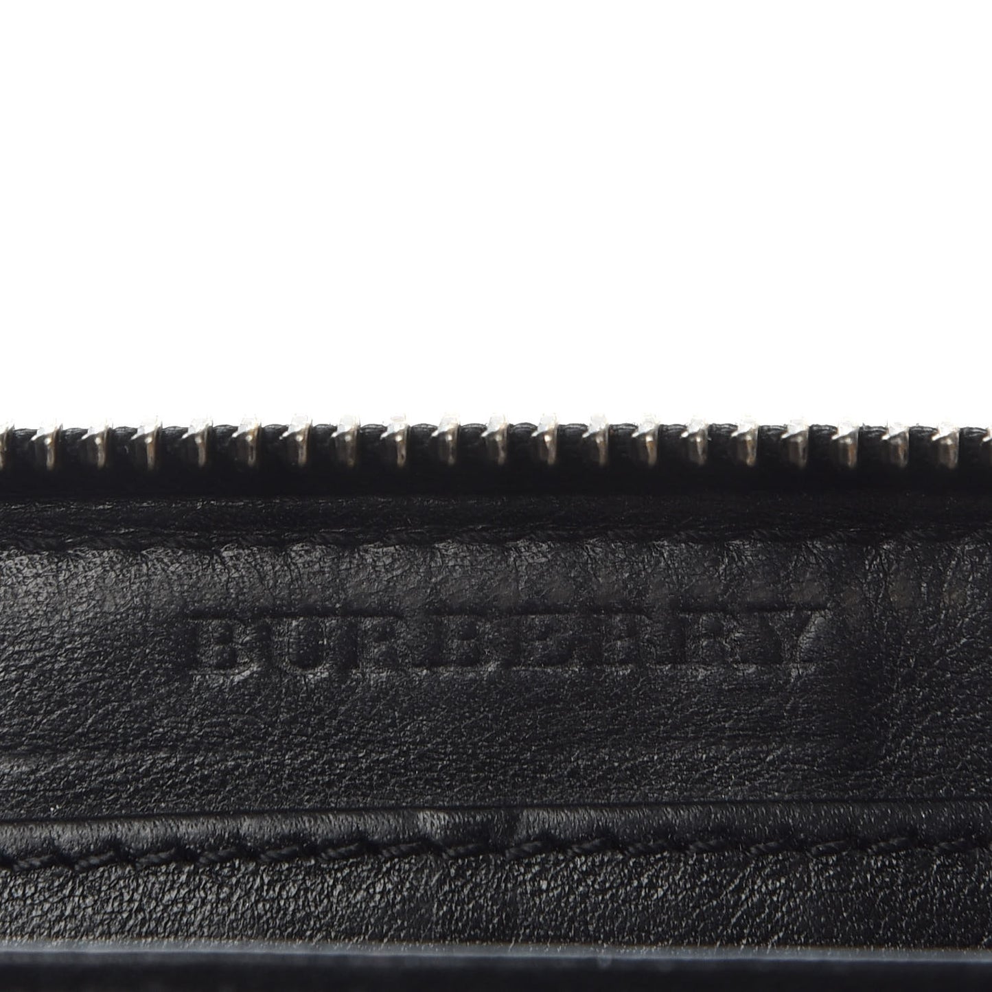 Calfskin Zip Around Wallet Black
