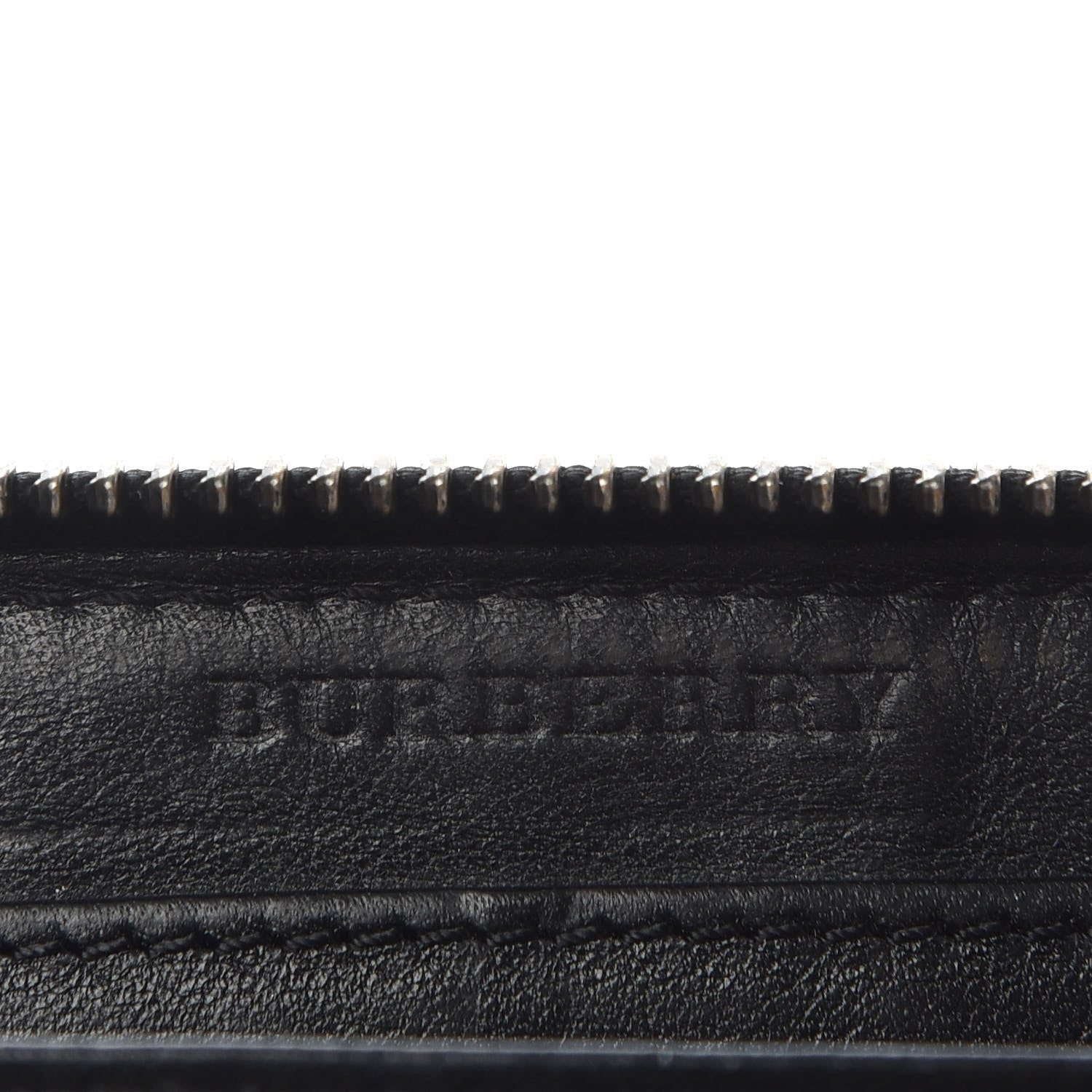 Burberry Calfskin Zip Around Wallet Black 6 of 6