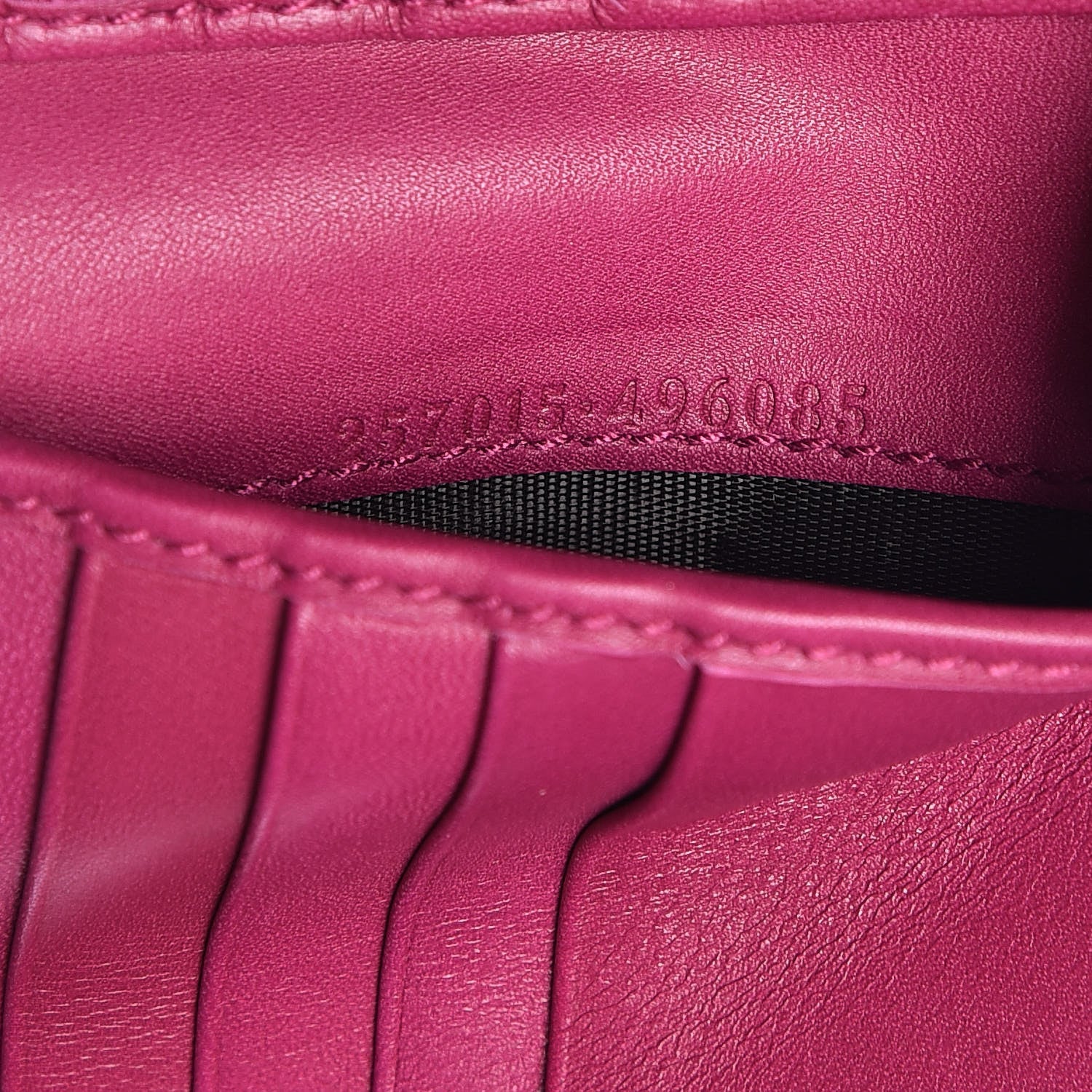 Gucci Monogram Dice French Flap Wallet Fuchsia 8 of 14