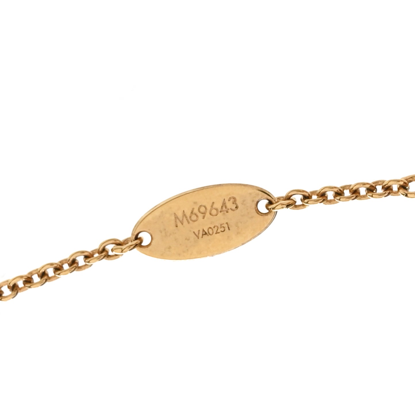Metal L to V Necklace Gold Silver