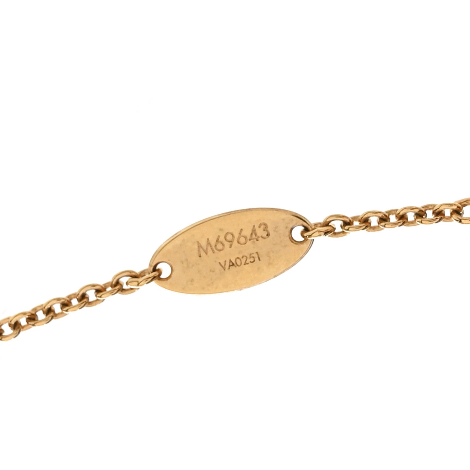 Louis Vuitton Metal L to V Necklace Gold Silver 5 of 6
