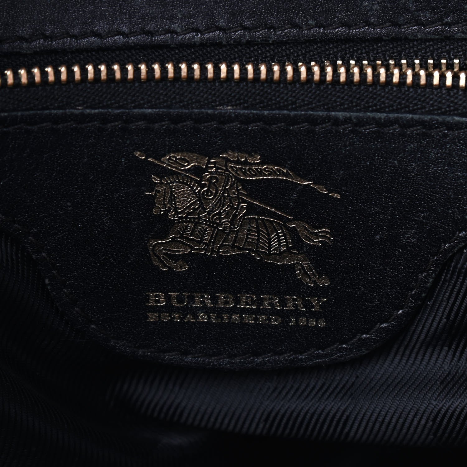 Burberry Calfskin Quilted Manor Tote Black 5 of 11