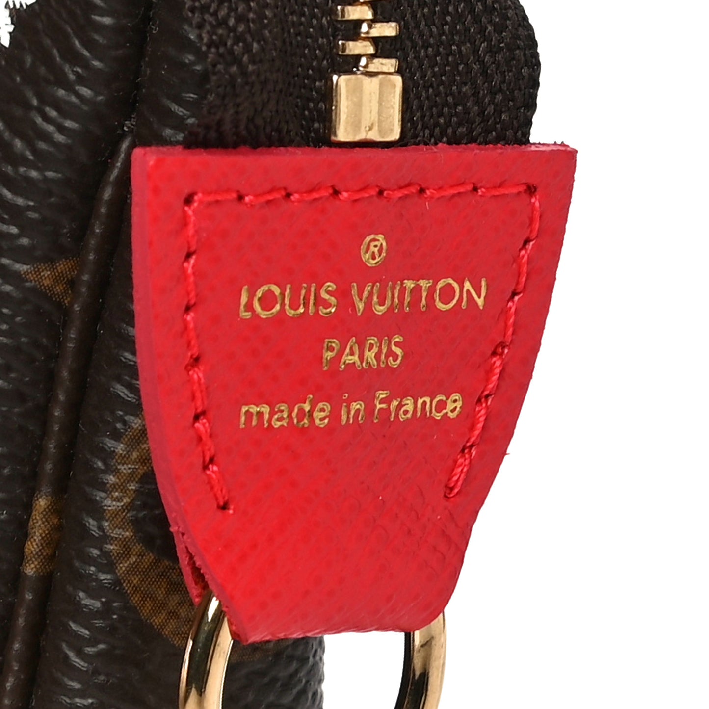 Monogram 2021 Christmas Animation London Mini Pochette Accessories Red
