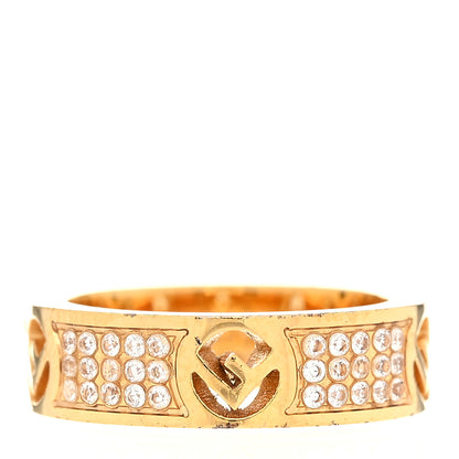 Fendi Crystal FF Ring S Gold 1 of 6