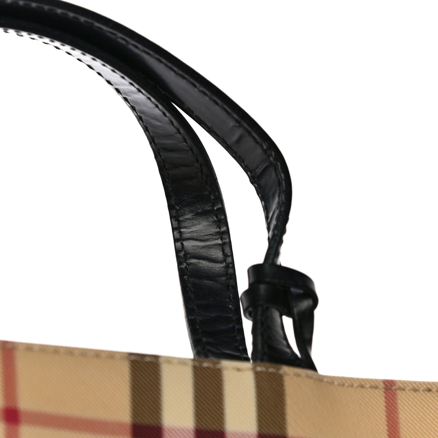 Burberry Canvas House Check Small Tote Black 11 of 11