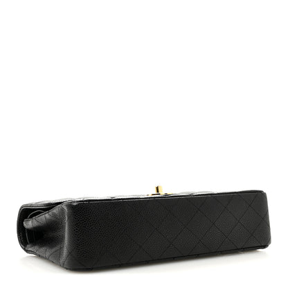 Chanel Caviar Quilted Medium Double Flap Black Black 4 of 11