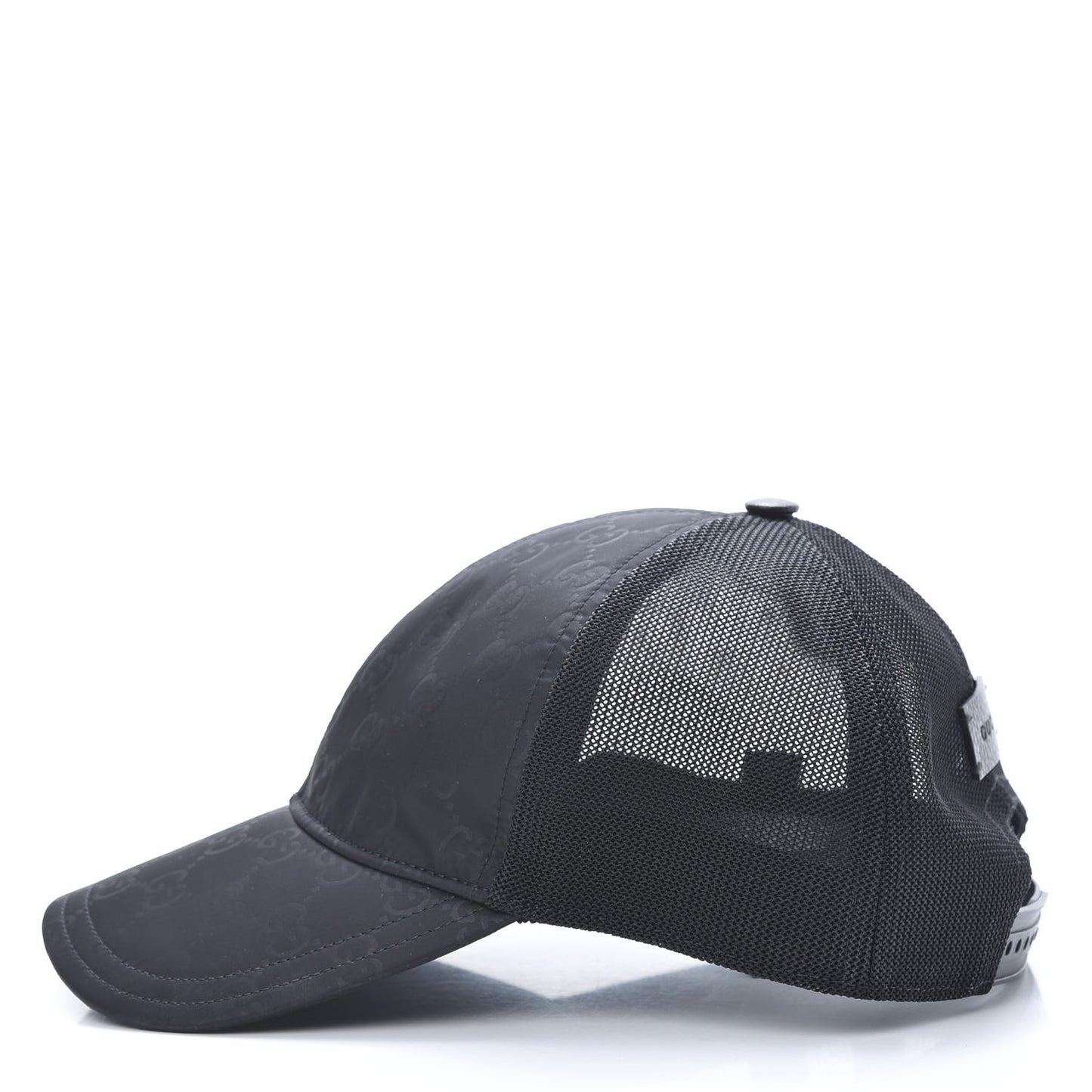 Nylon Monogram Baseball Hat M Black