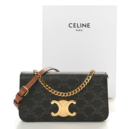 Celine Triomphe Canvas Multipochette Tan 10 of 10