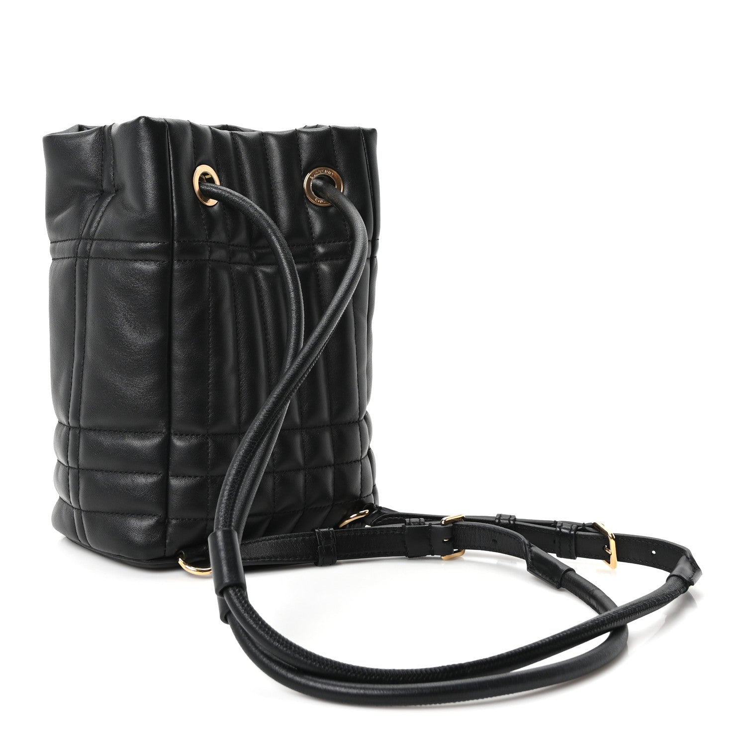 Burberry Lambskin Quilted Mini Lola Backpack Black 3 of 9