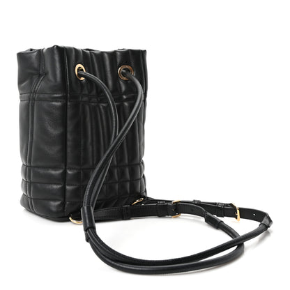 Burberry Lambskin Quilted Mini Lola Backpack Black 3 of 9