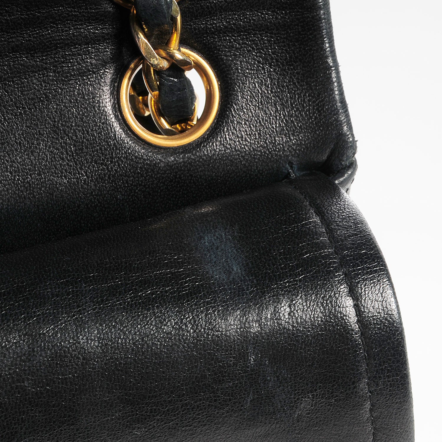 Chanel Lambskin Small Double Flap Navy 6 of 8