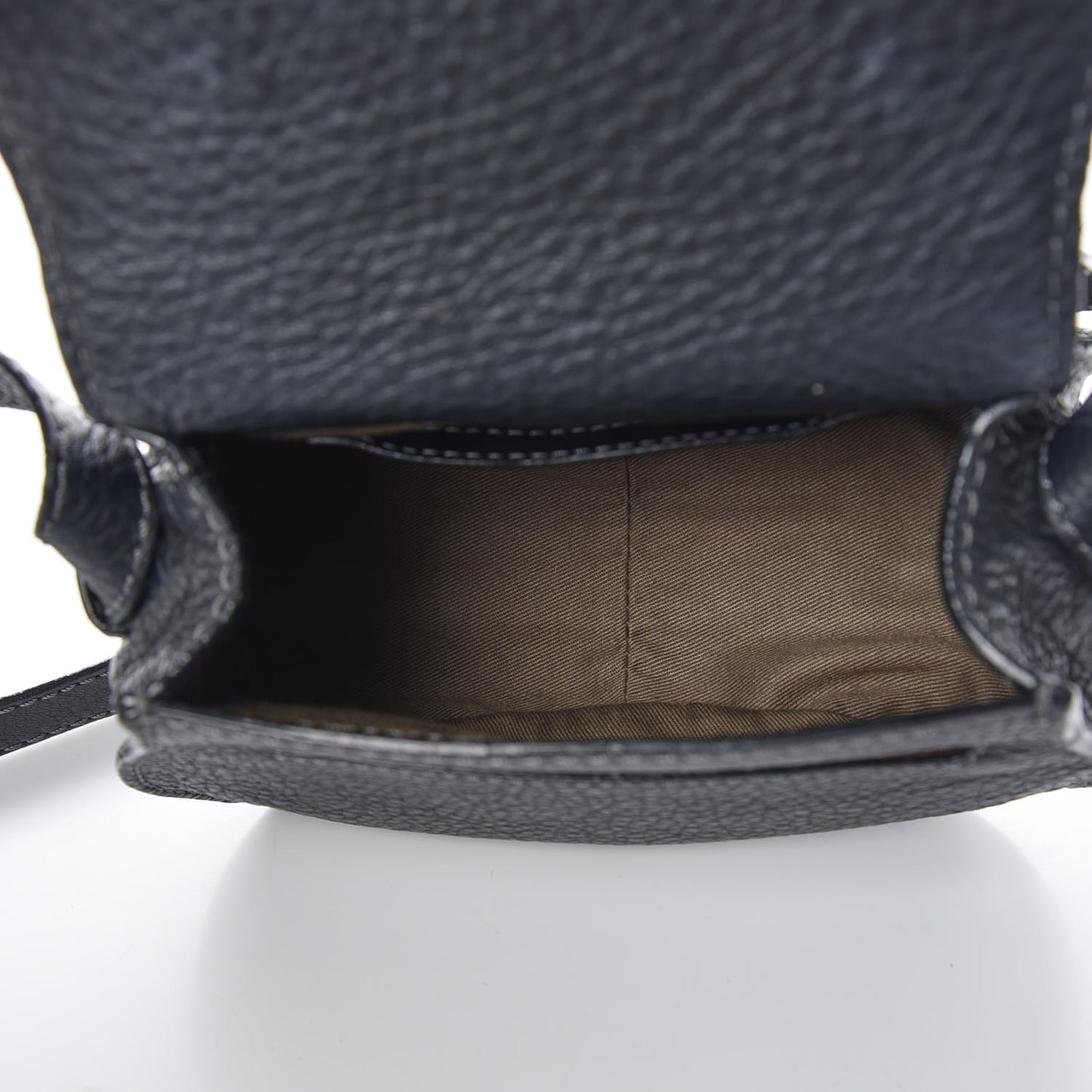 Calfskin Mini Marcie Round Crossbody Bag Black