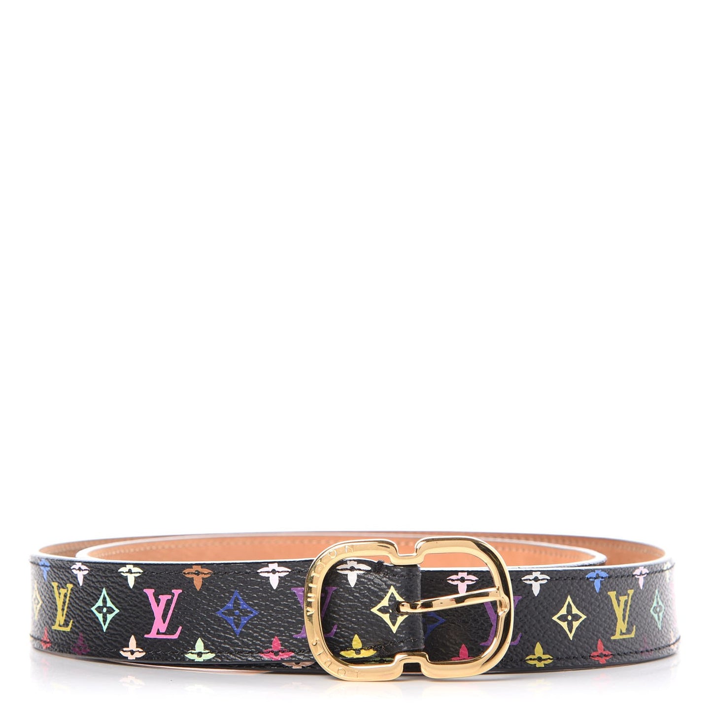 Monogram Multicolor 30mm Belt 90 36 Black