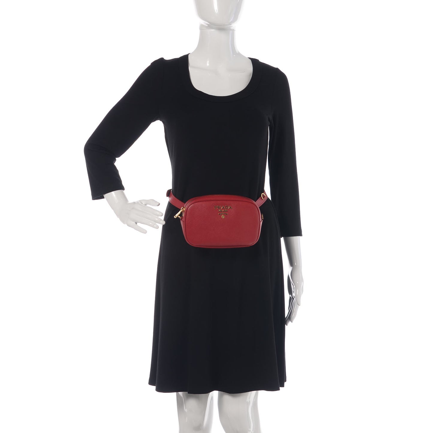 Saffiano Lux Belt Bag Fuoco