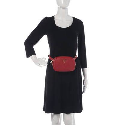 Prada Saffiano Lux Belt Bag Fuoco 3 of 9
