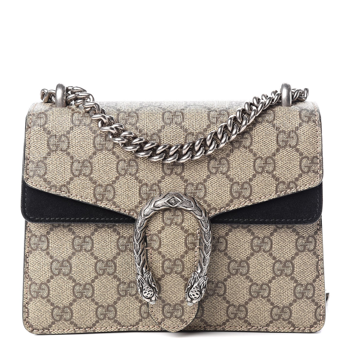 GG Supreme Monogram Mini Dionysus Shoulder Bag Black