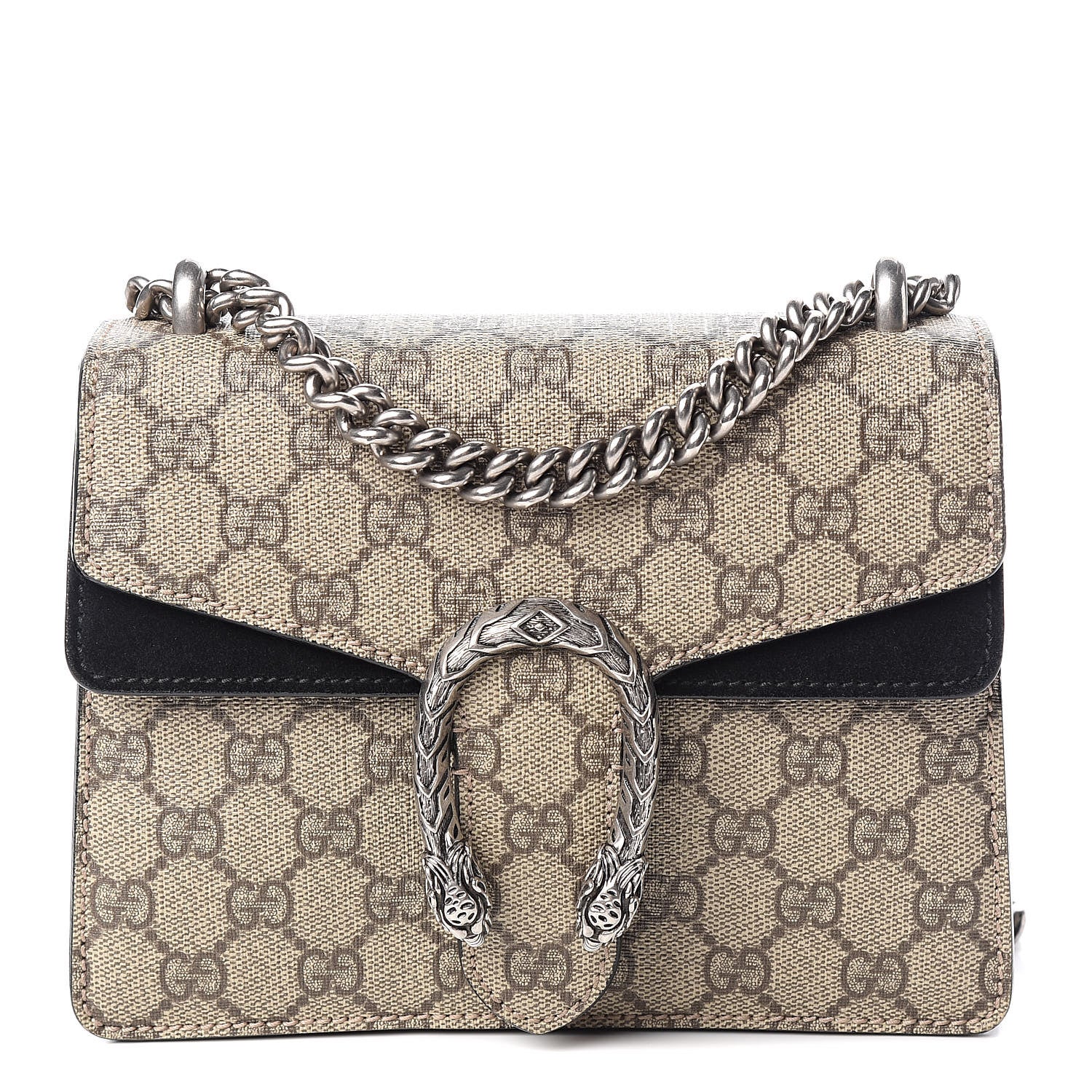 Gucci GG Supreme Monogram Mini Dionysus Shoulder Bag Black 1 of 13