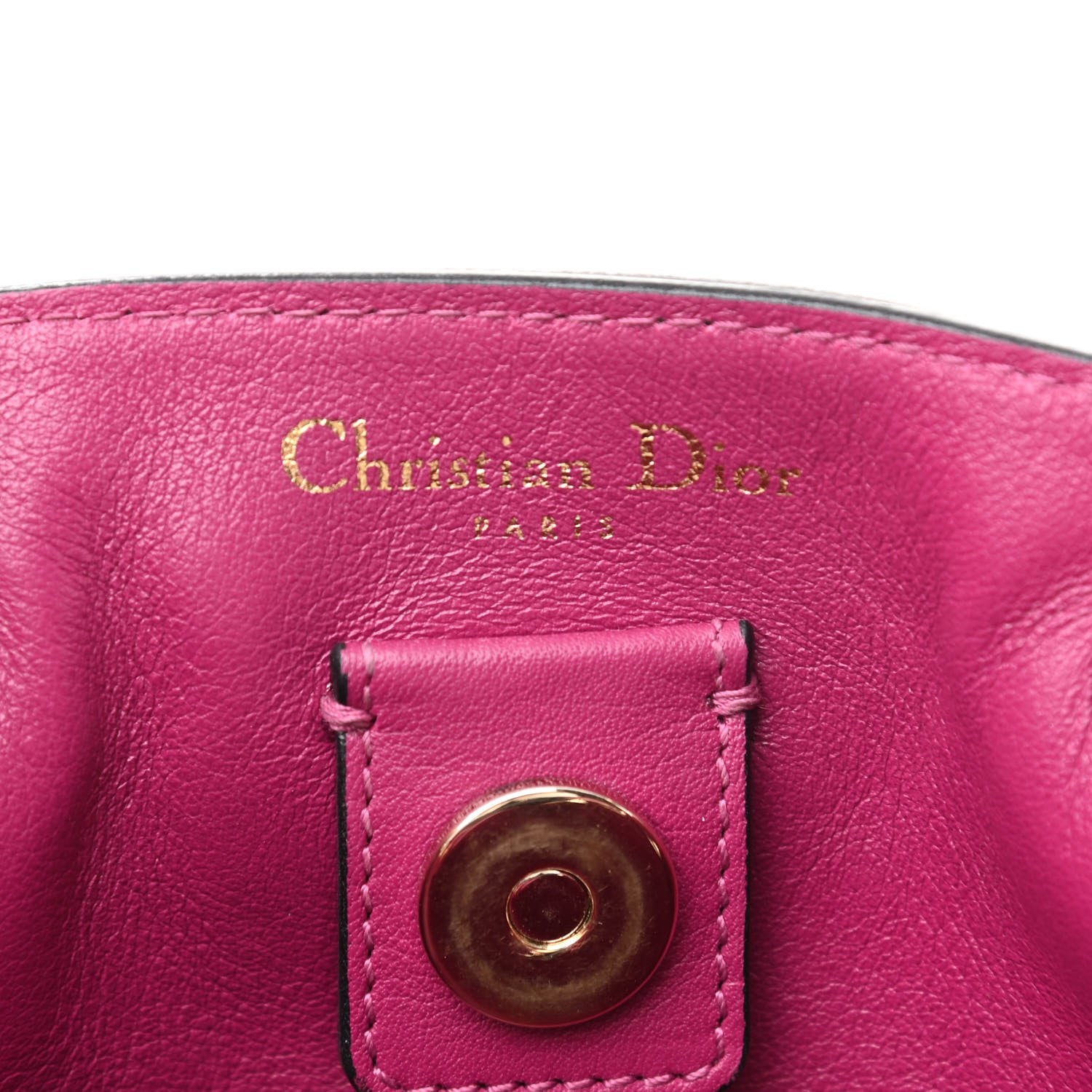 Christian Dior Bullcalf Medium Diorissimo Tote Black Rose Indien 6 of 11