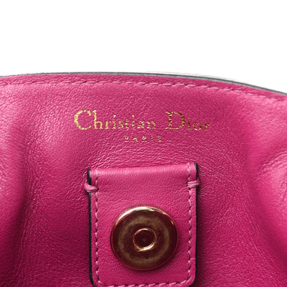 Christian Dior Bullcalf Medium Diorissimo Tote Black Rose Indien 6 of 11