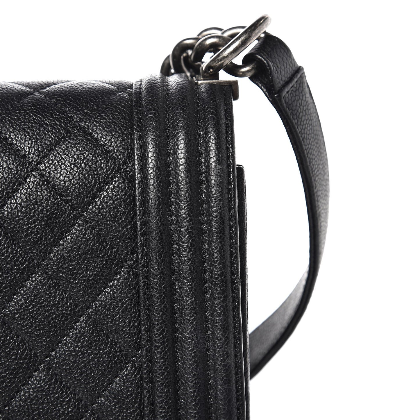 Caviar Quilted New Medium Boy Flap Black