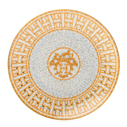 Hermes Porcelain Mosaique au 24 Dessert Plate 8.3 1 of 5