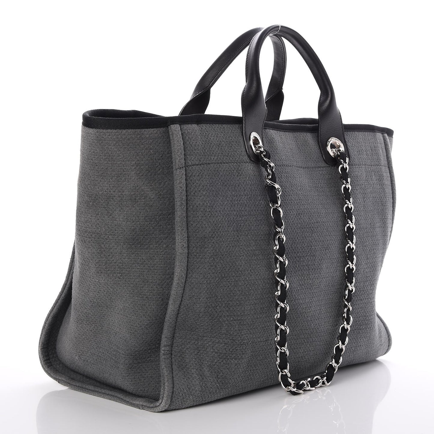 Canvas Large Deauville Tote Grey