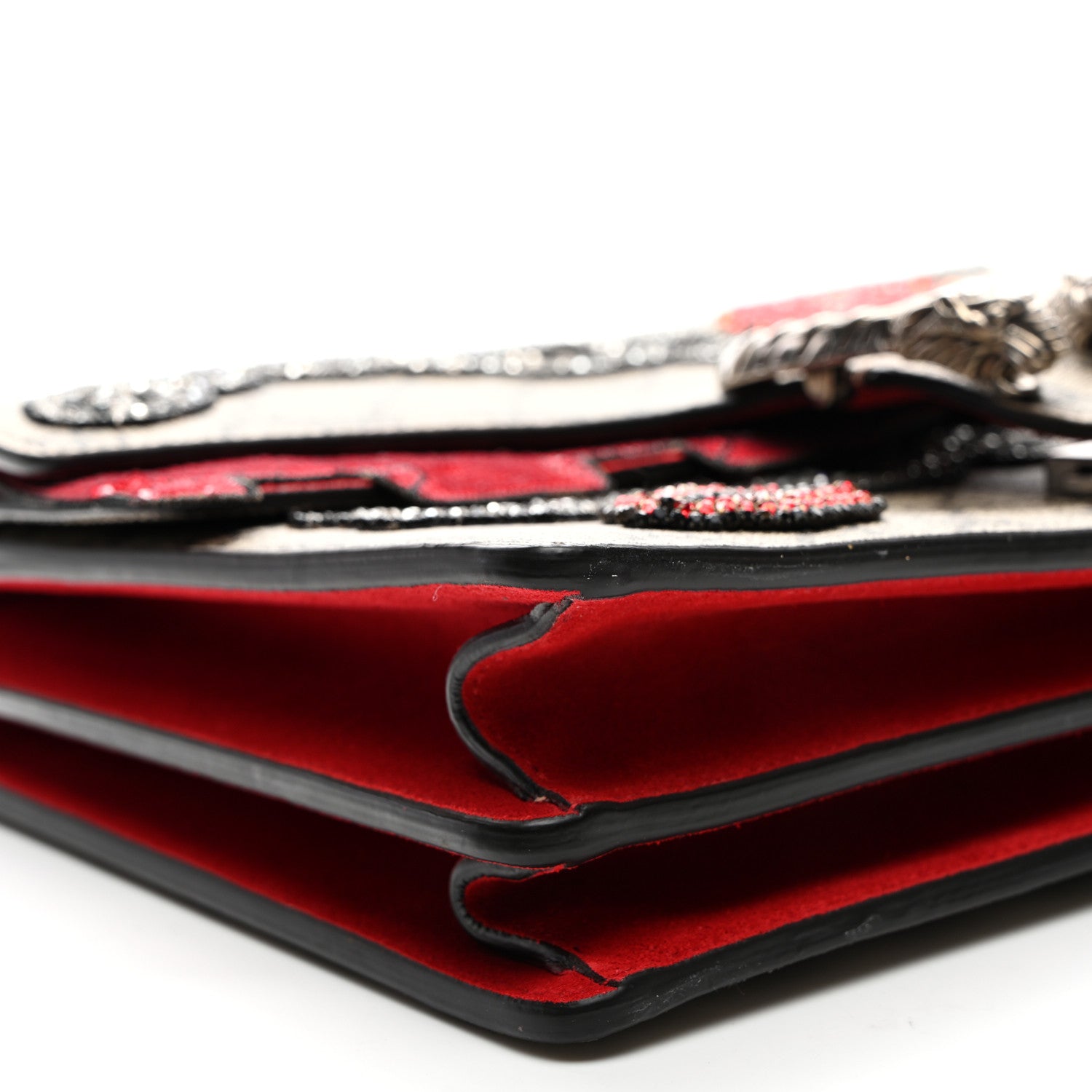 Gucci GG Supreme Monogram Embroidered Medium Dionysus Shoulder Bag Beige Multi 9 of 10